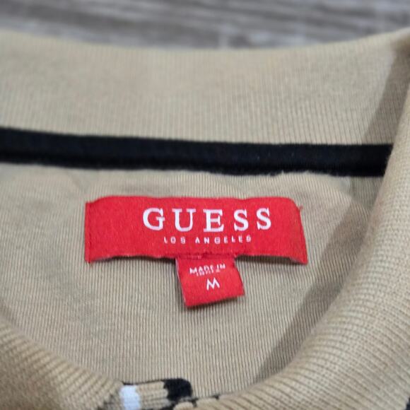 Guess Men's Black and Cream Polo Shirt - Picture 5 of 8